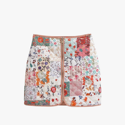 Boheme Patchwork Jakke - Quiltet & Blomstret