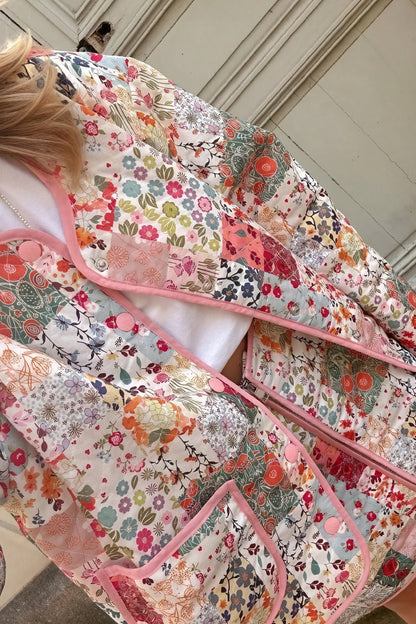 Boheme Patchwork Jakke - Quiltet & Blomstret