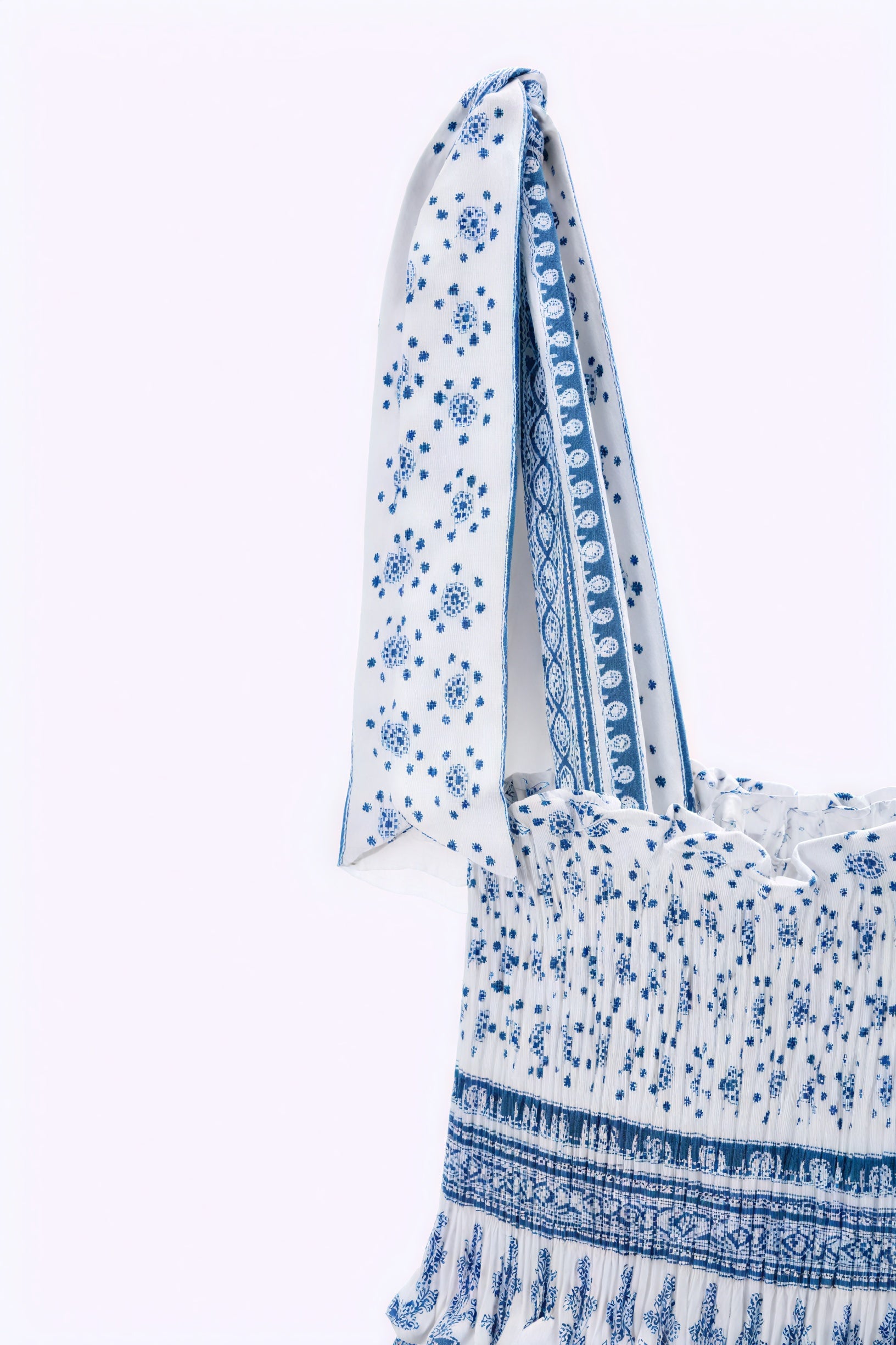 Sommerlig Midi Kjole - Blomsterprint og Smock