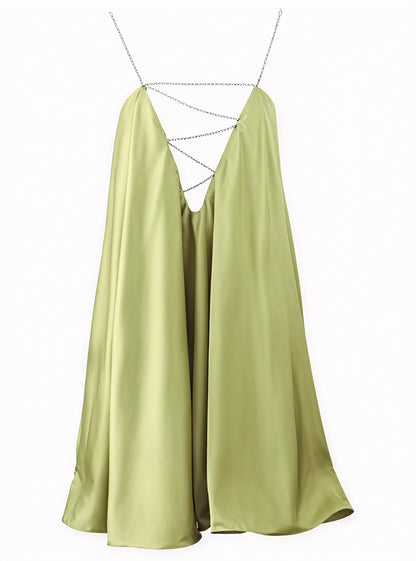 A-Linje Kjole med Kæde