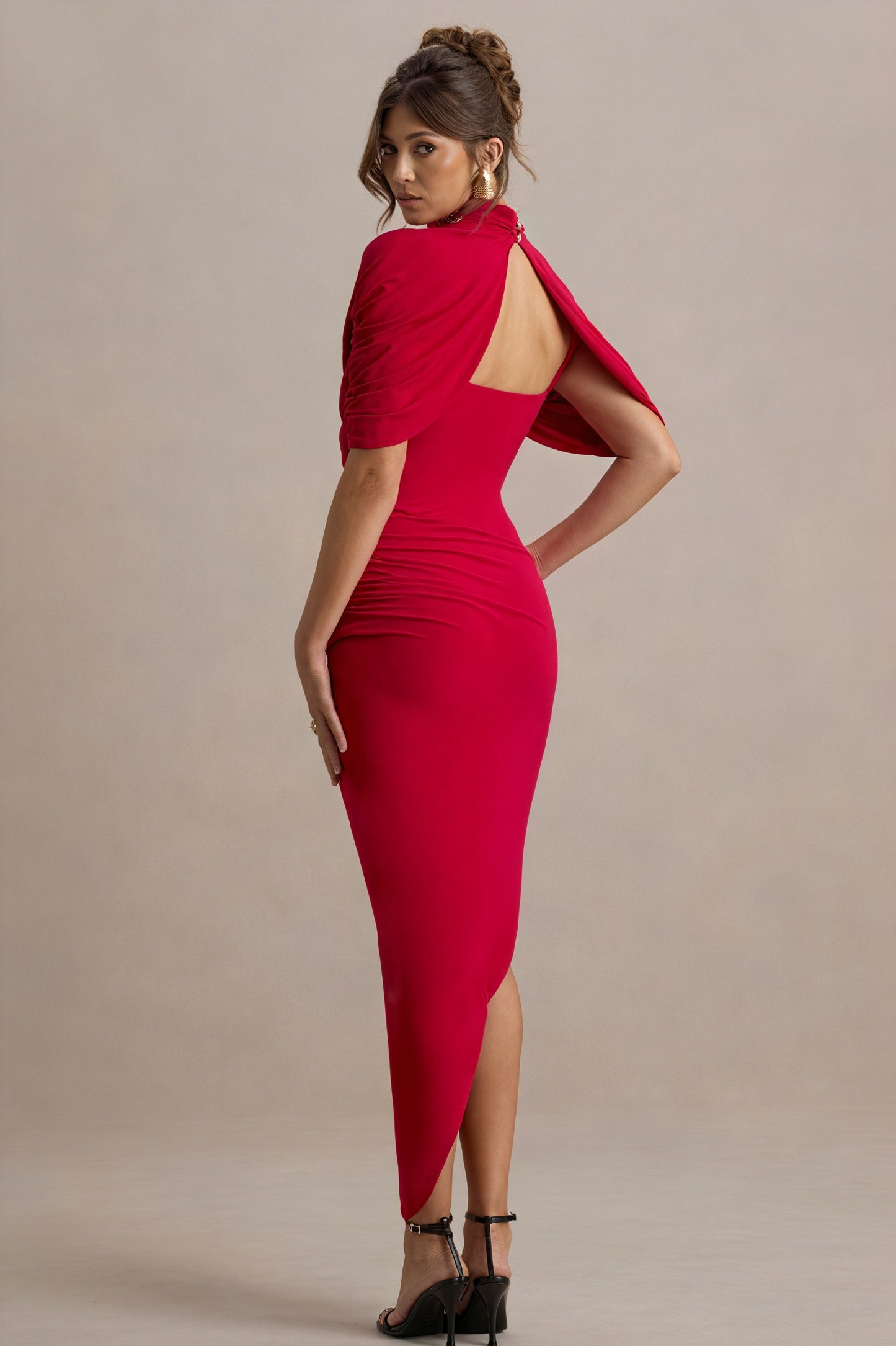 Draperet Asymmetrisk Cocktail Kjole