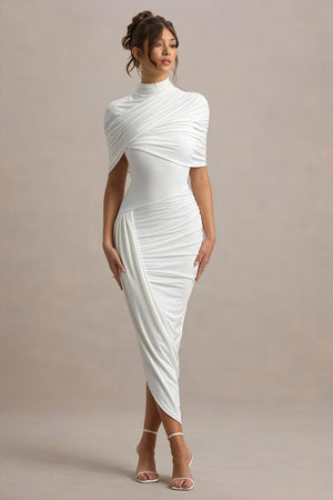 Draperet Asymmetrisk Cocktail Kjole