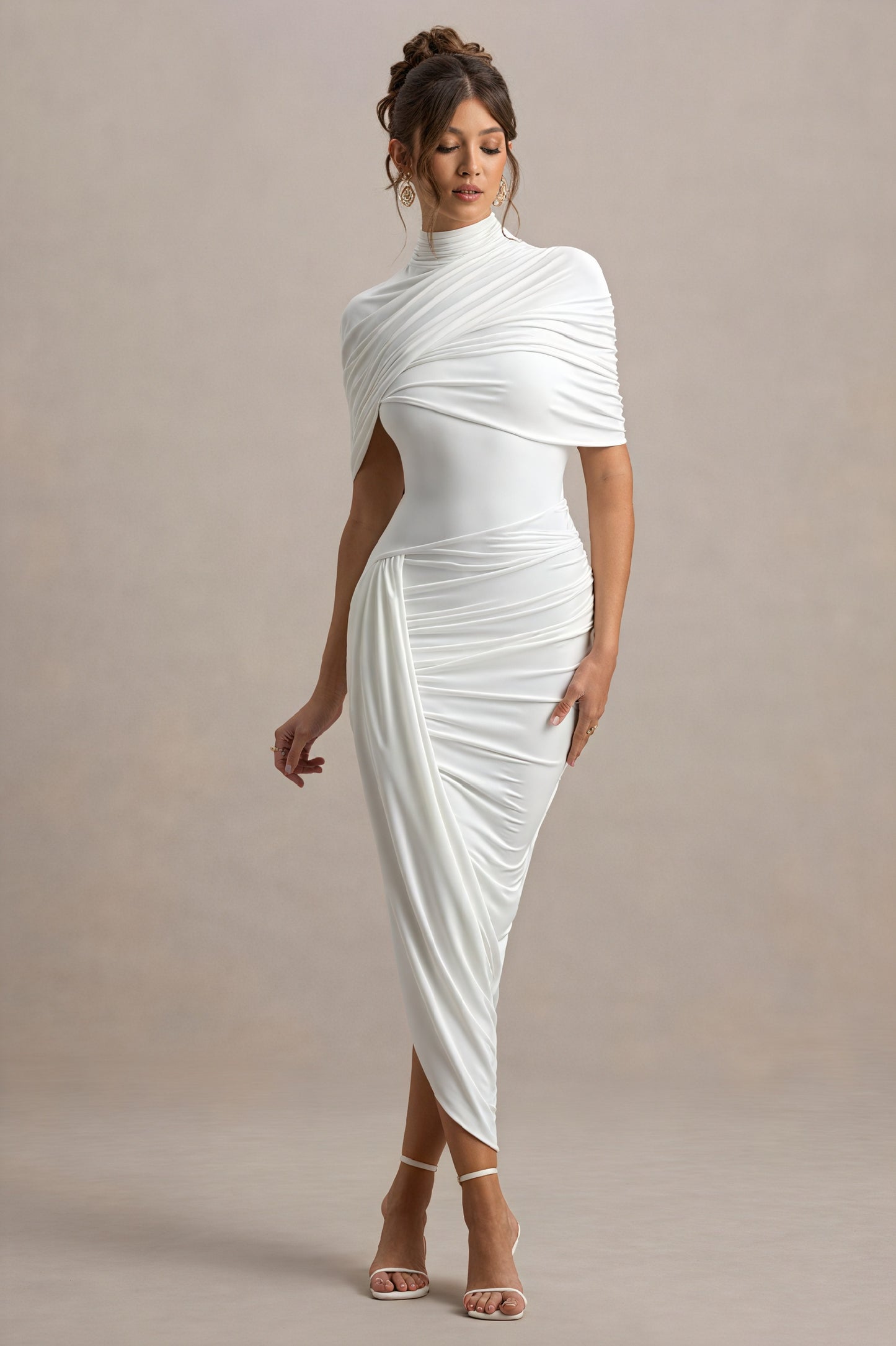 Draperet Asymmetrisk Cocktail Kjole