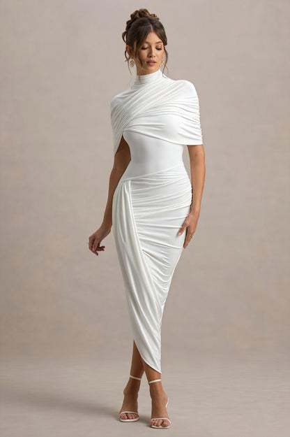 Draperet Asymmetrisk Cocktail Kjole