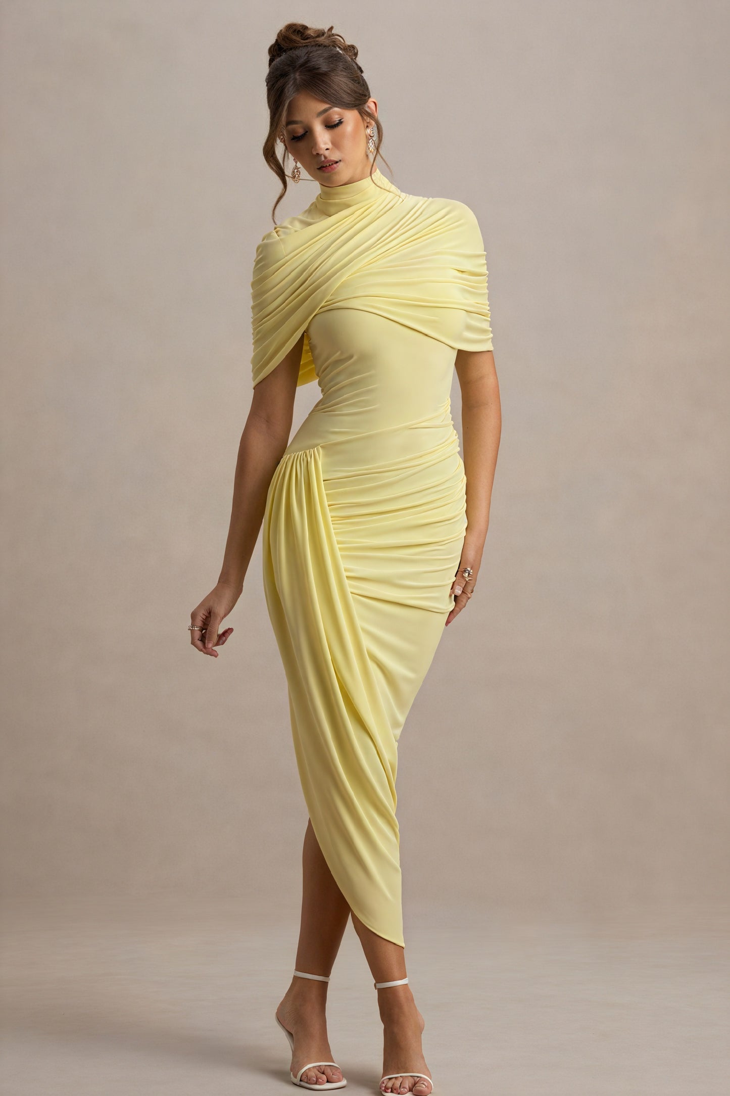 Draperet Asymmetrisk Cocktail Kjole