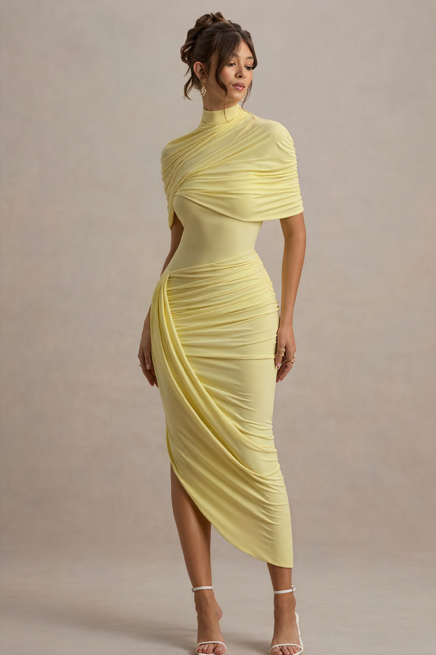 Draperet Asymmetrisk Cocktail Kjole