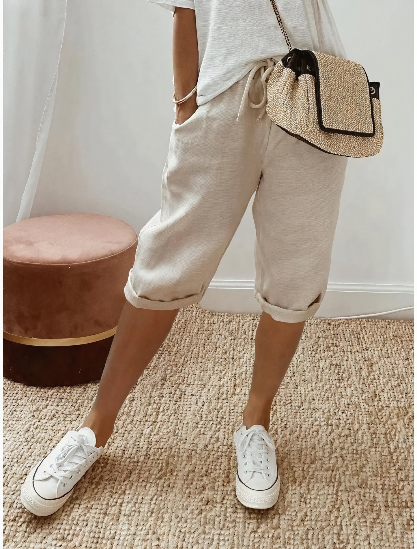 Afslappede Chinos med Let Materiale