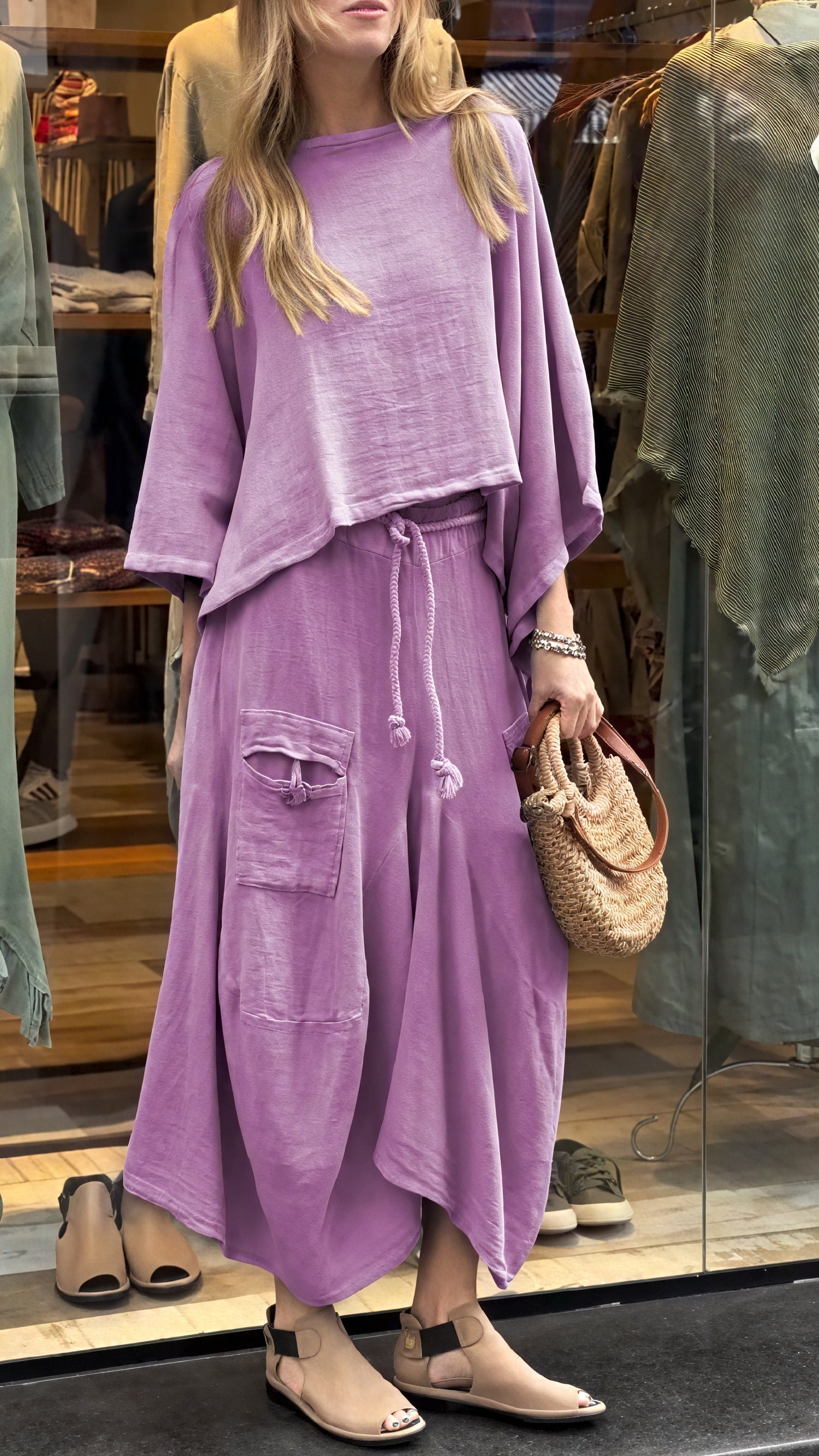 Dame Todelt Sæt – Afslappet Pasform med Lommer & Snøre i Taljen-81991-9d261f5e-ac3c-4f15-ac2f-1ddffd971d22