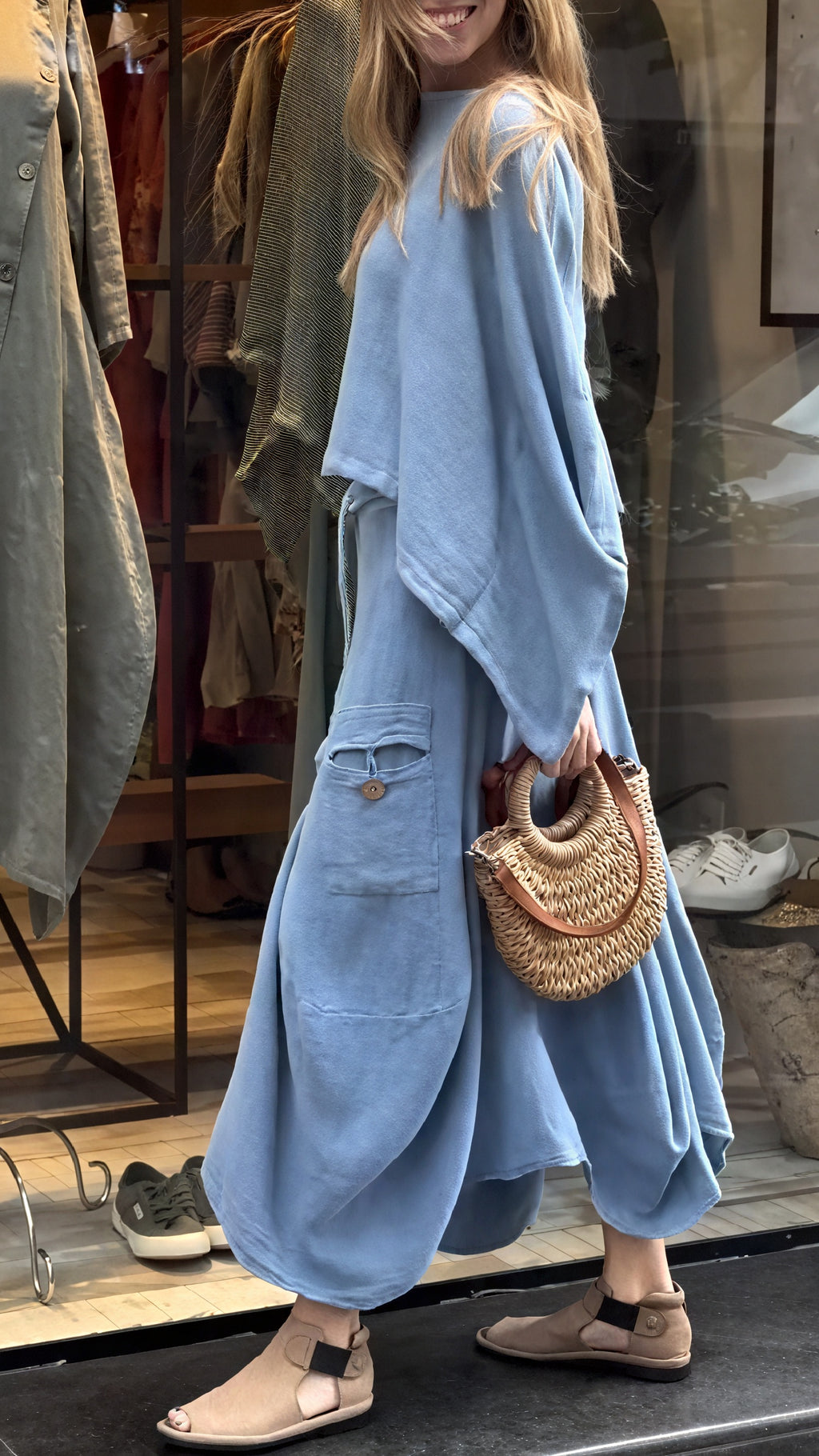 Dame Todelt Sæt – Afslappet Pasform med Lommer & Snøre i Taljen-81991-cbcb318b-6766-4ce2-9dac-e586d4503c55