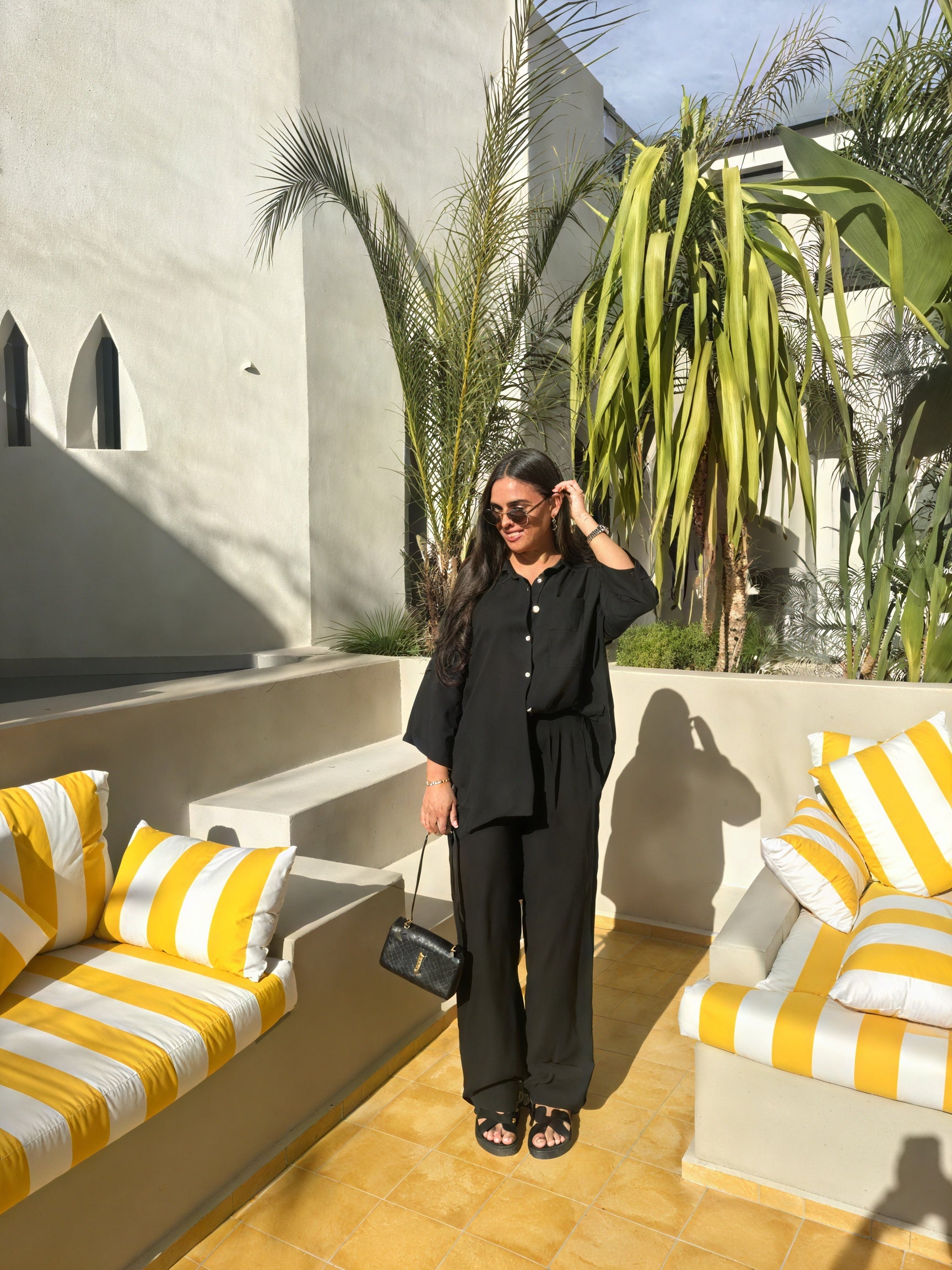 Dame Hør Sæt – Afslappet Skjorte og Bukser, Komfortabelt Todelts Outfit-82126-161ad74e-759c-4728-88a1-df37da69f5f7