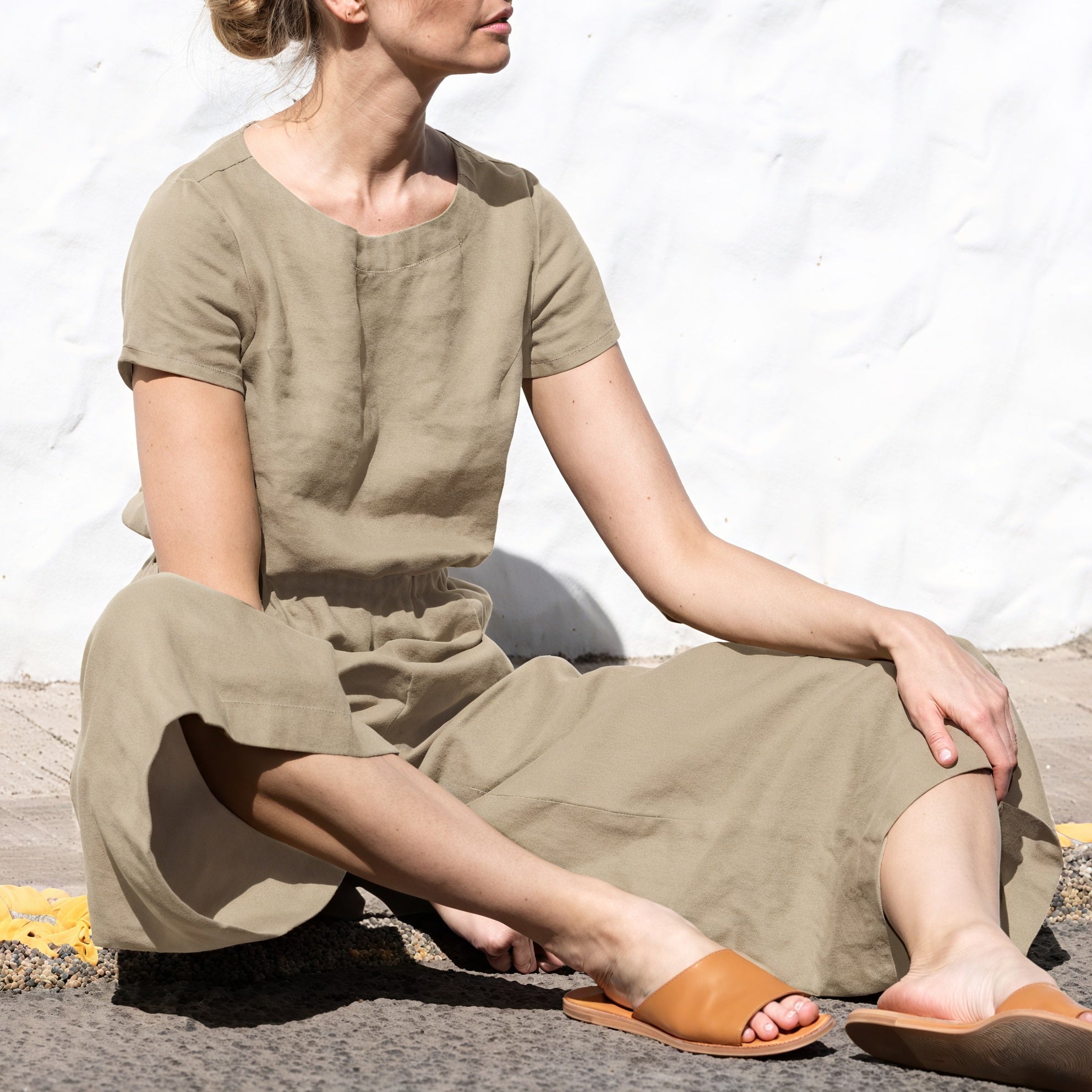 Afslappet Jumpsuit med Brede Ben