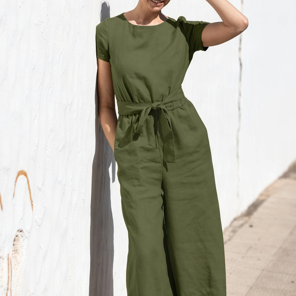 Afslappet Jumpsuit med Brede Ben