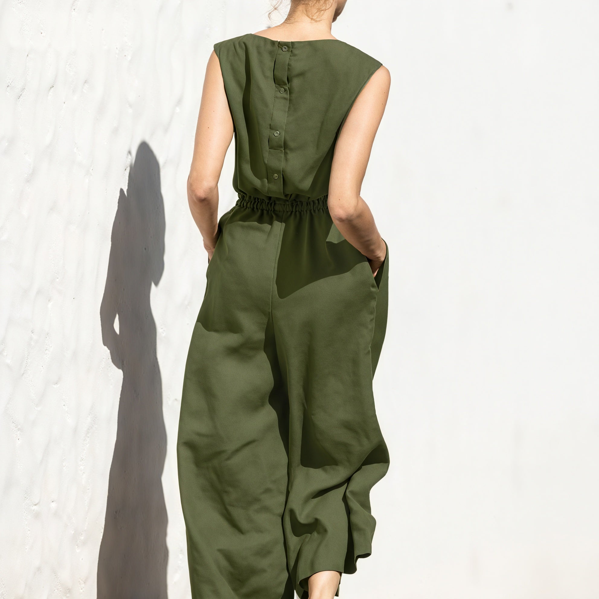 Afslappet Jumpsuit med Bred Ben