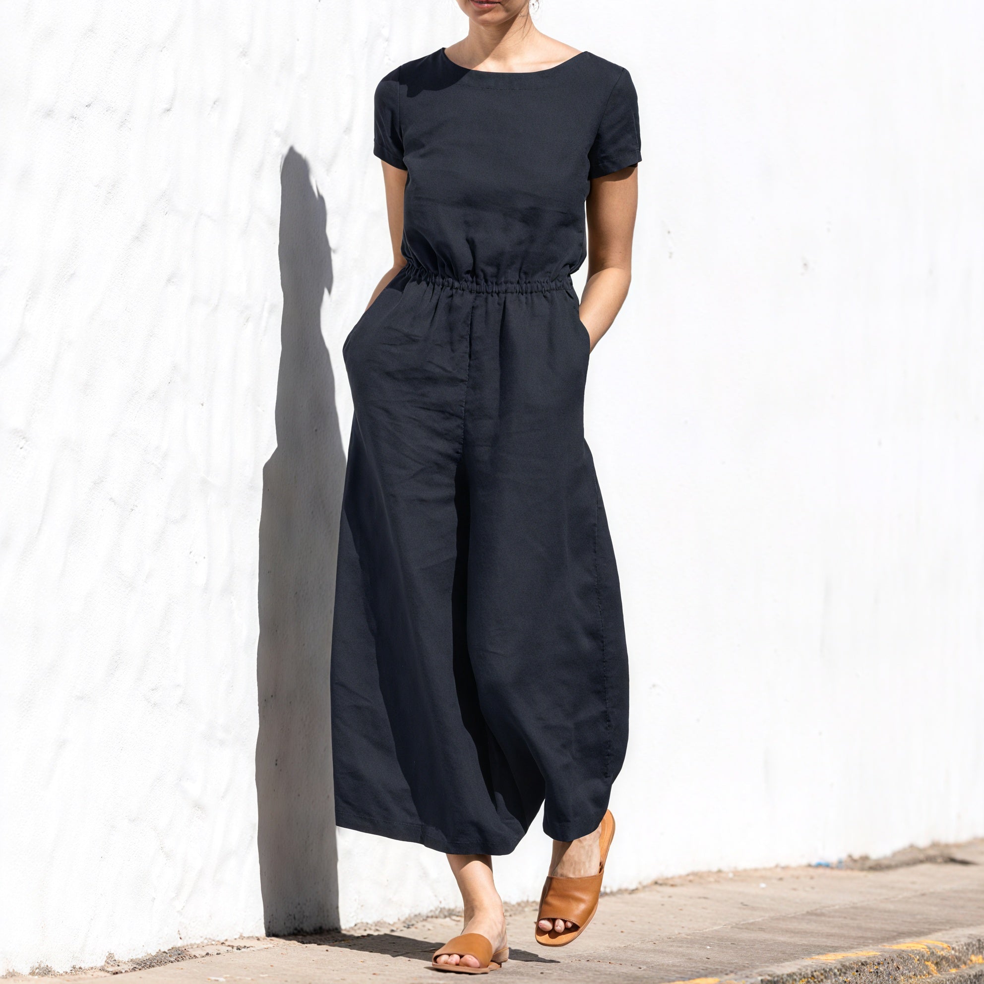 Afslappet Jumpsuit med Bred Ben