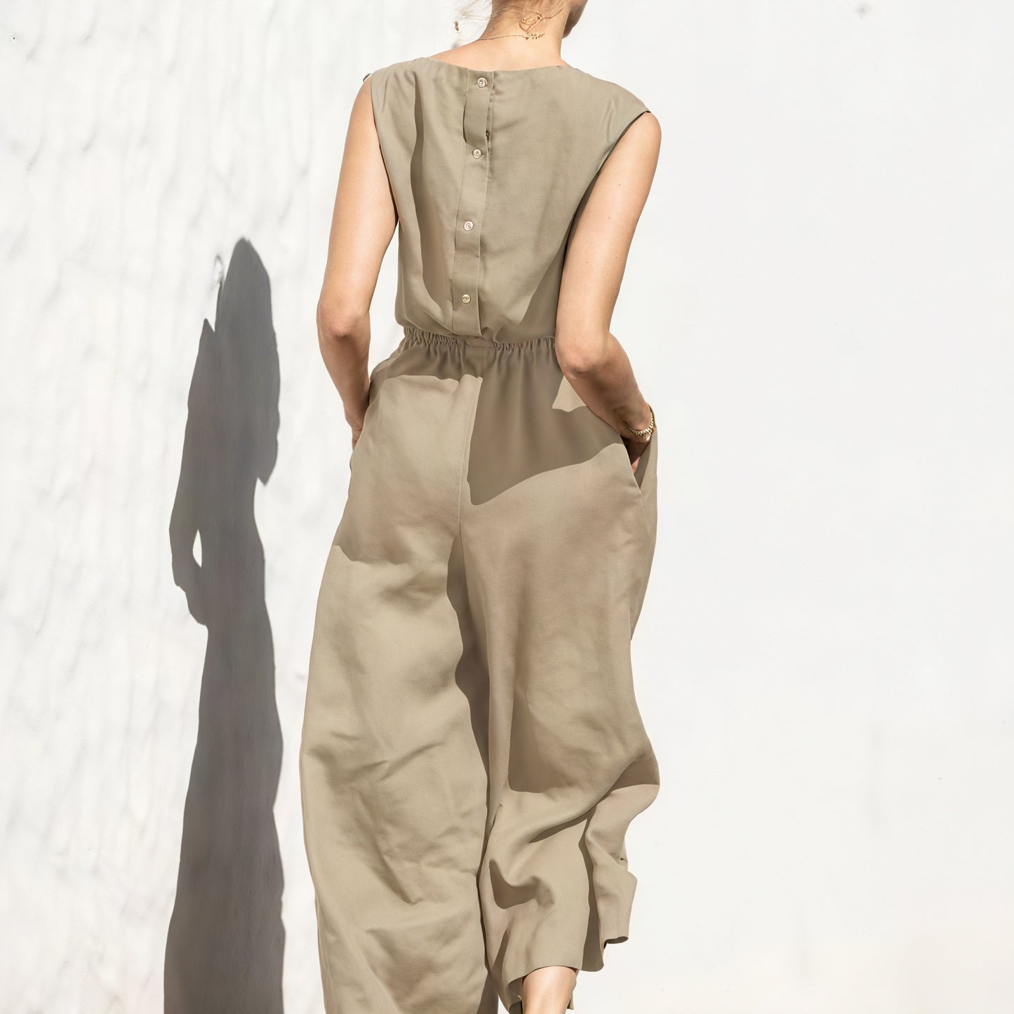 Afslappet Jumpsuit med Bred Ben