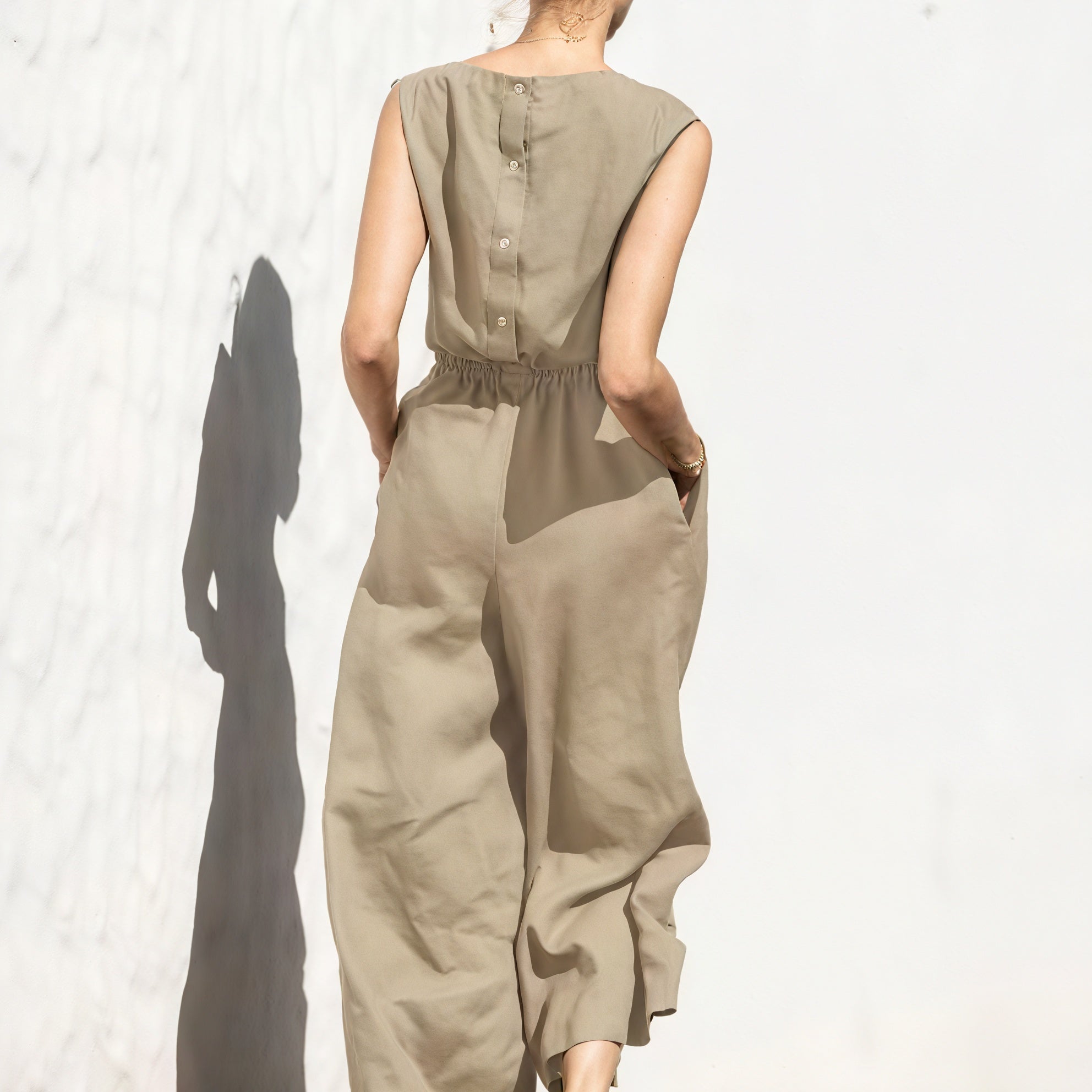 Afslappet Jumpsuit med Bred Ben