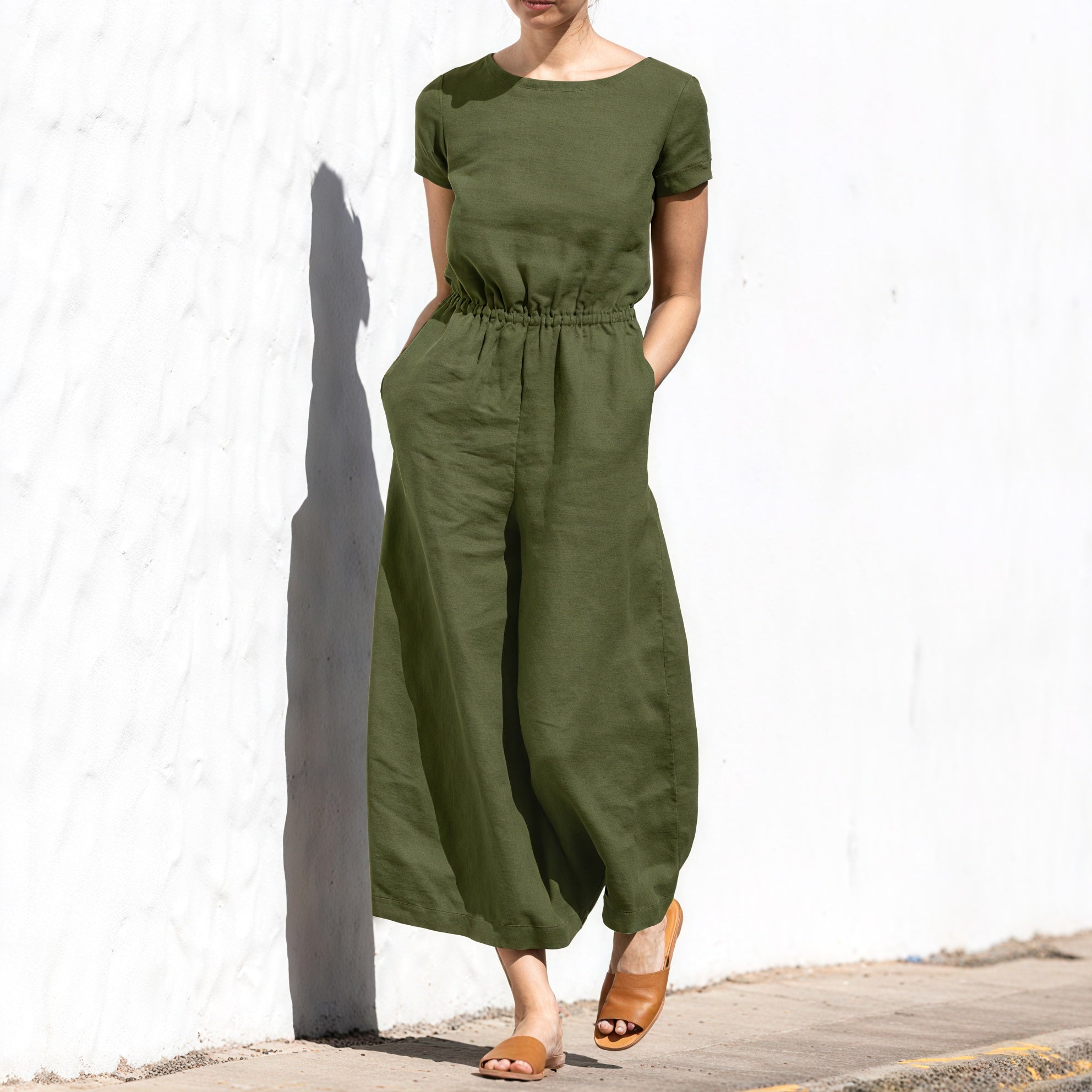 Afslappet Jumpsuit med Bred Ben