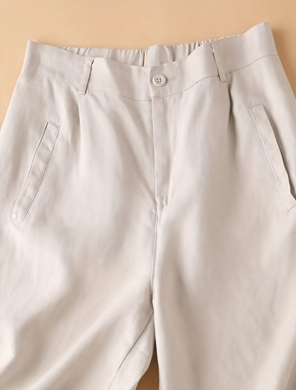 Culotte Shorts med Bredt Ben og Høj Talje
