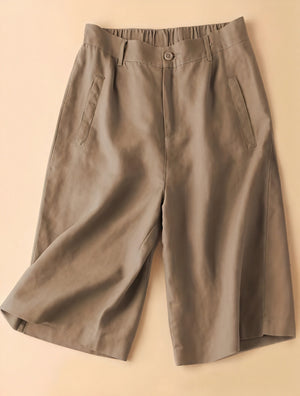 Culotte Shorts med Bred Ben