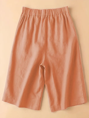 Culotte Shorts med Bred Ben