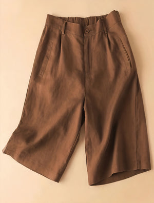 Culotte Shorts med Bred Ben