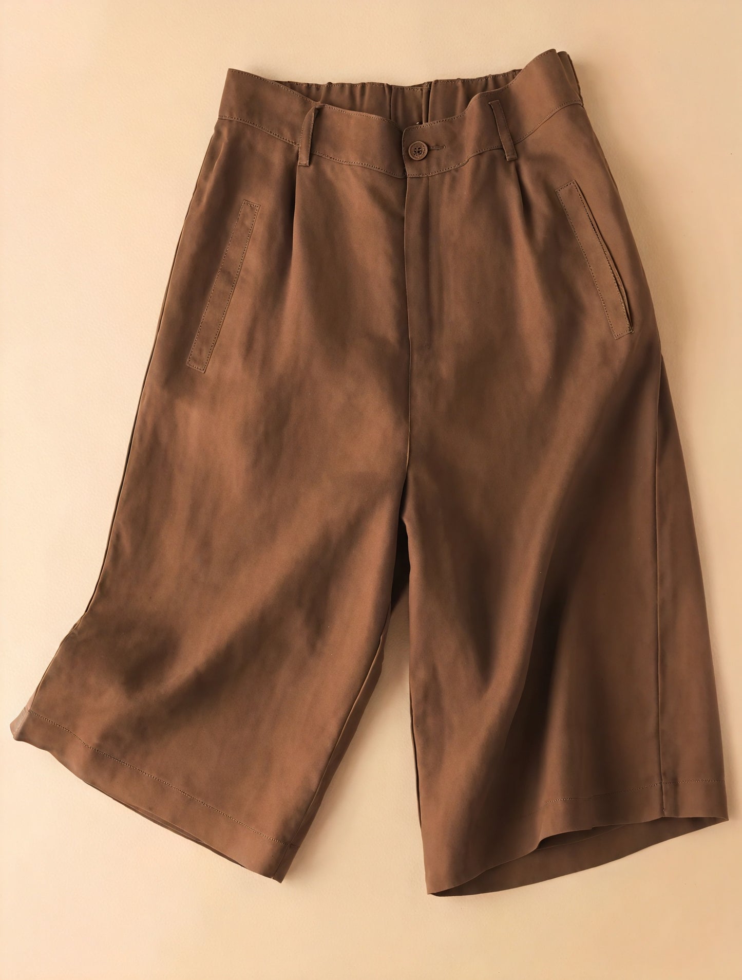 Culotte Shorts med Bred Ben