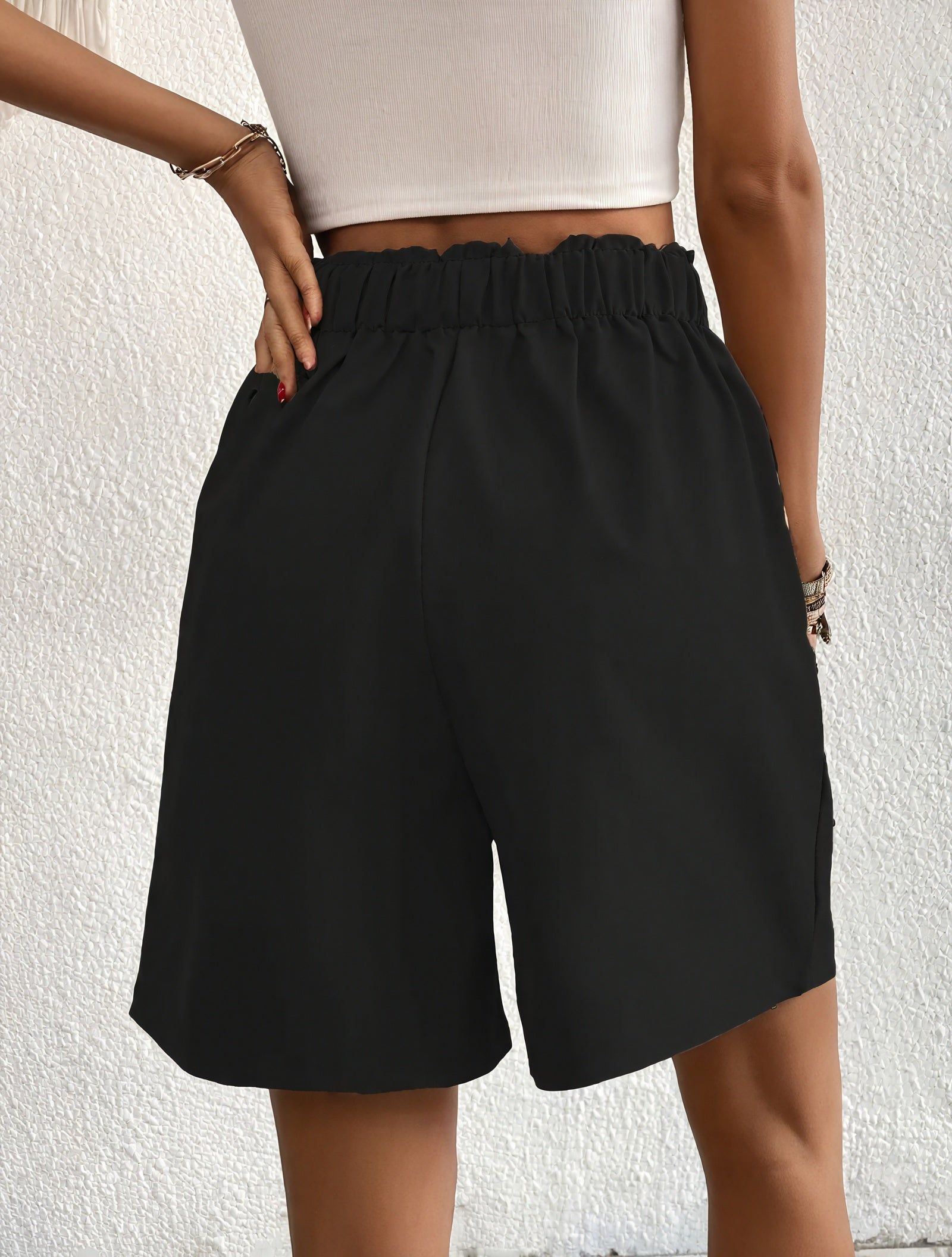 Skræddersyede High-Waist Shorts