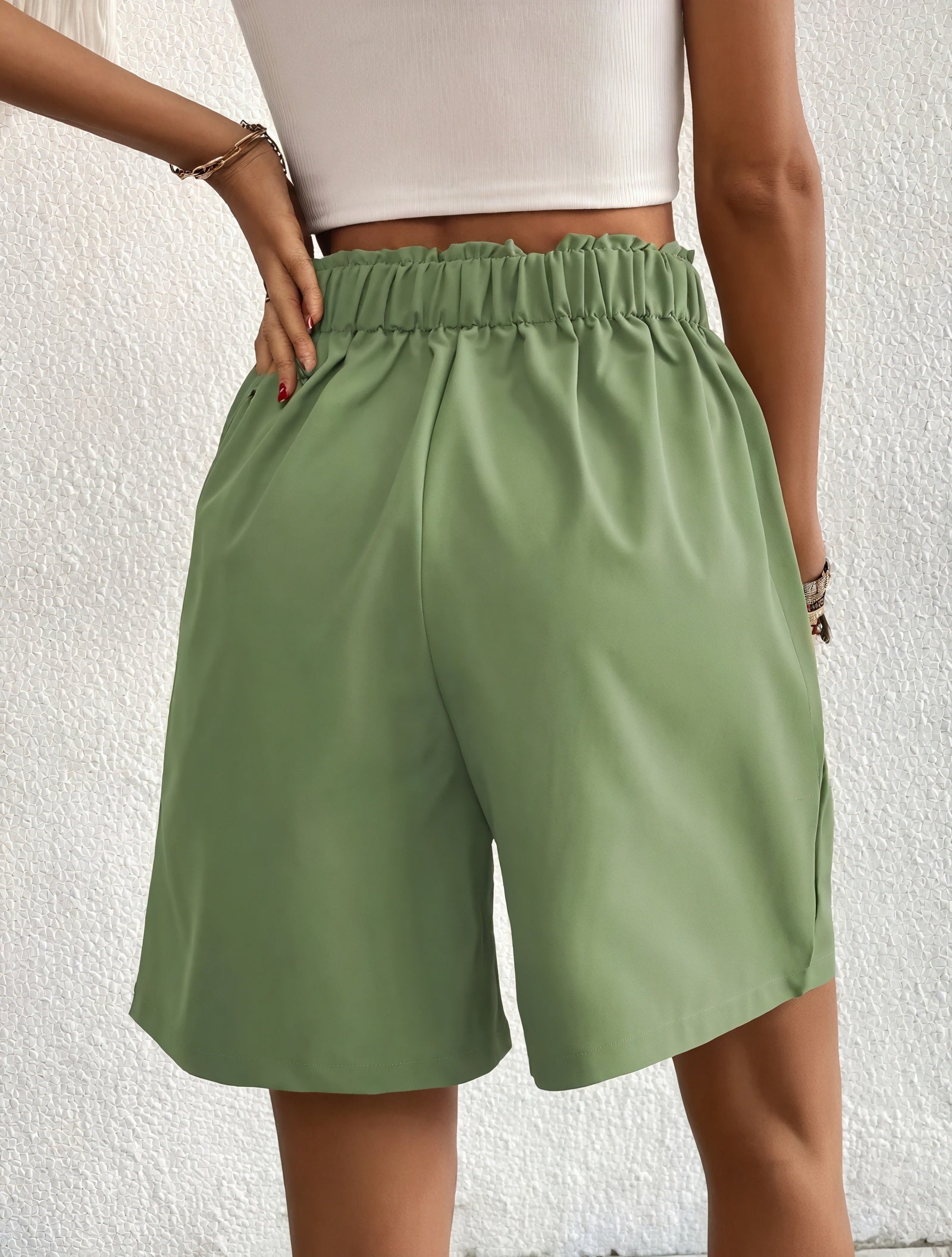 Skræddersyede High-Waist Shorts