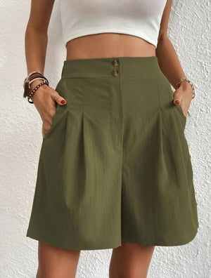 Skræddersyede High-Waist Shorts