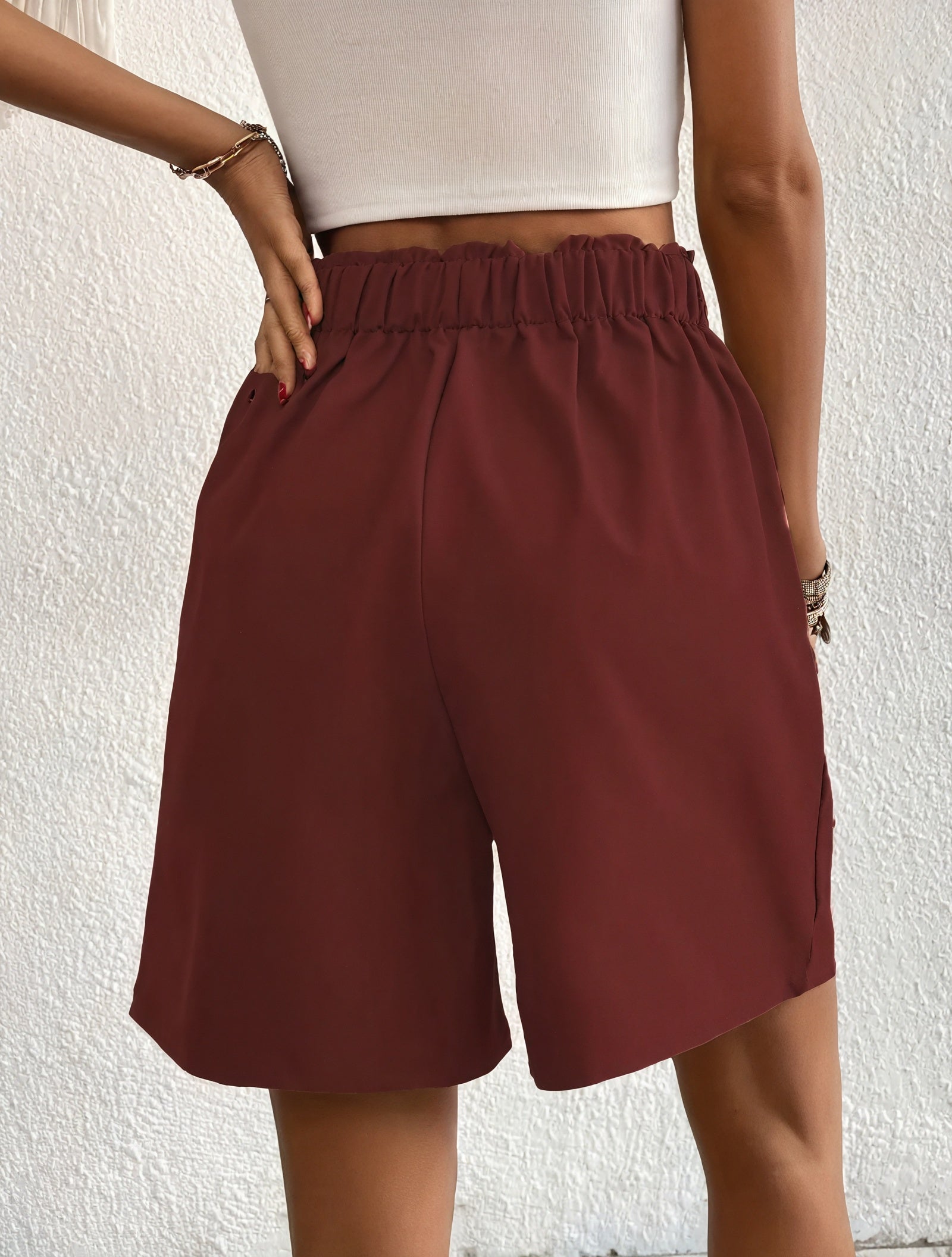 Skræddersyede High-Waist Shorts