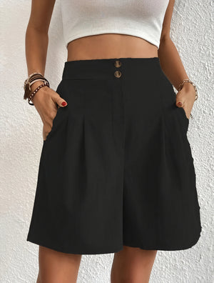 Skræddersyede High-Waist Shorts