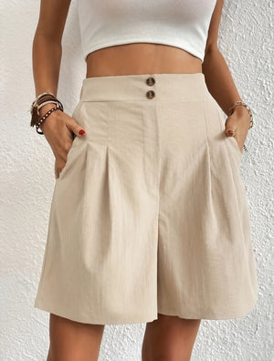 Skræddersyede High-Waist Shorts