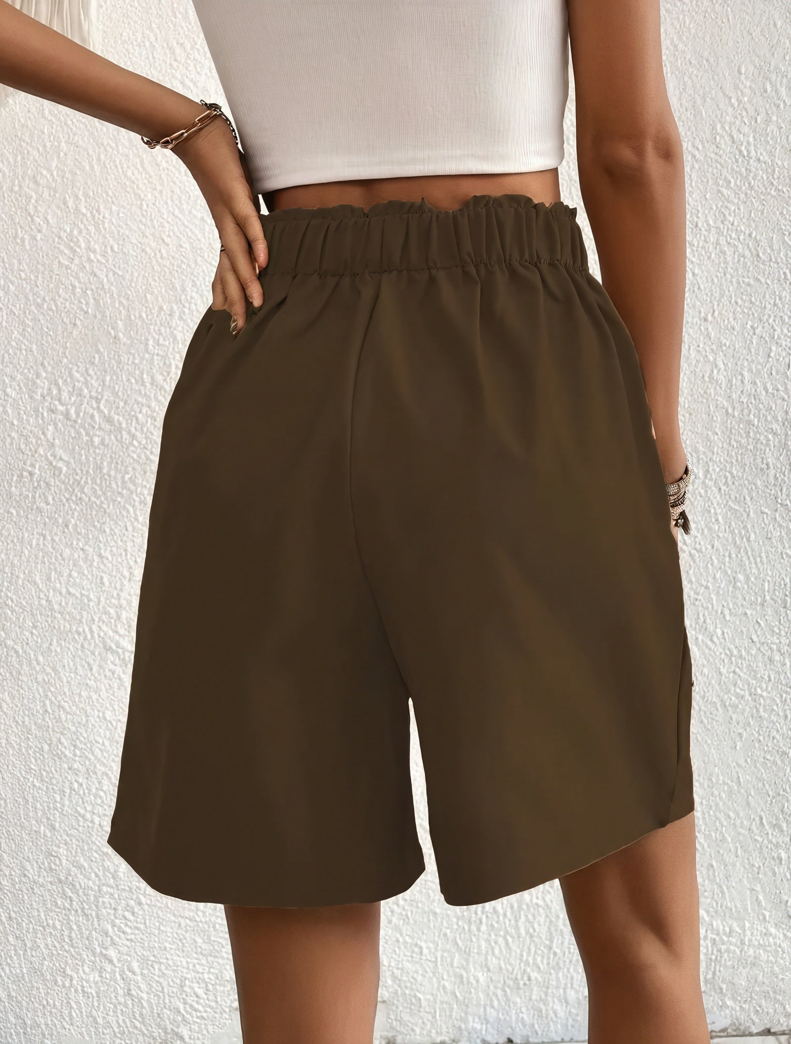 Skræddersyede High-Waist Shorts