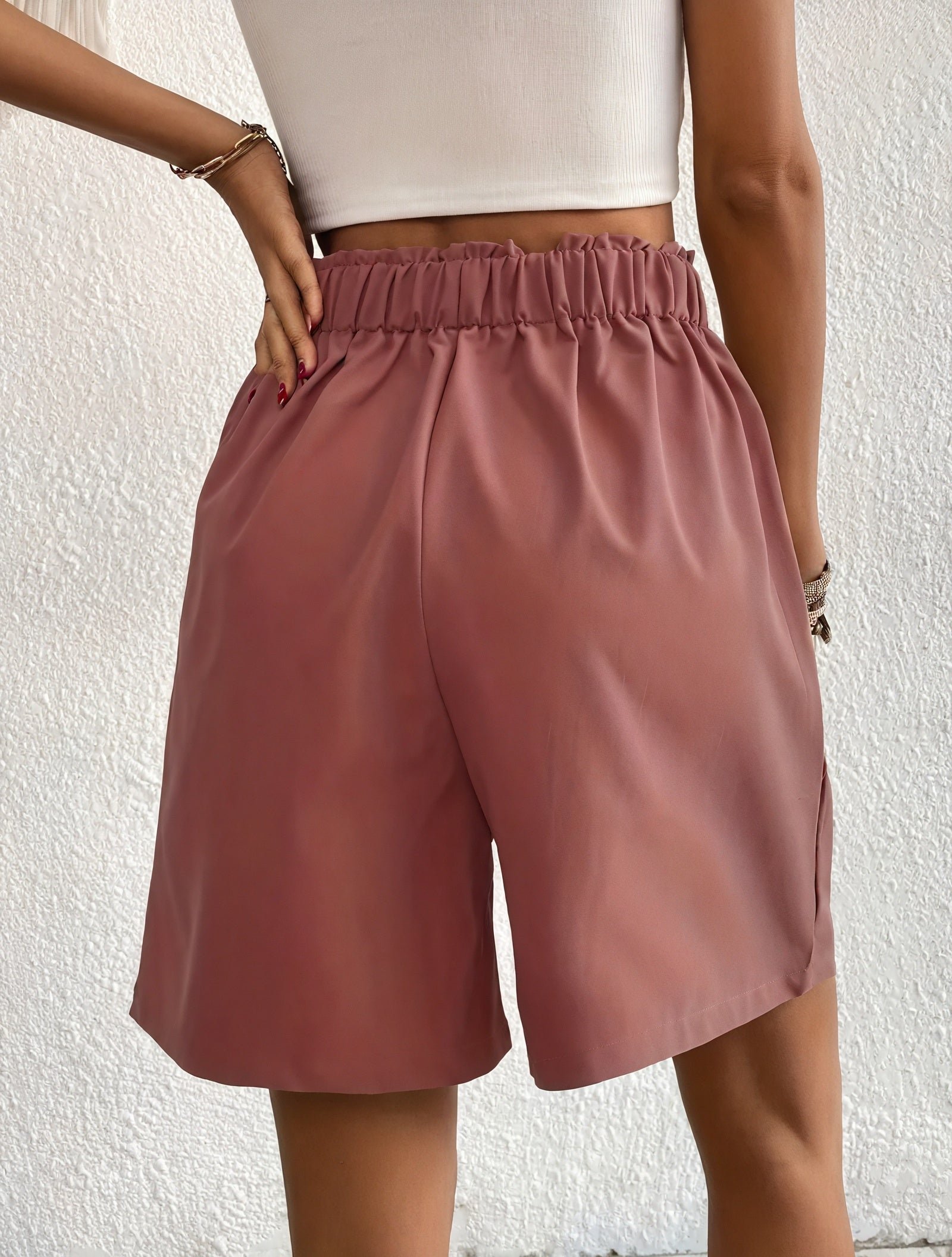 Skræddersyede High-Waist Shorts