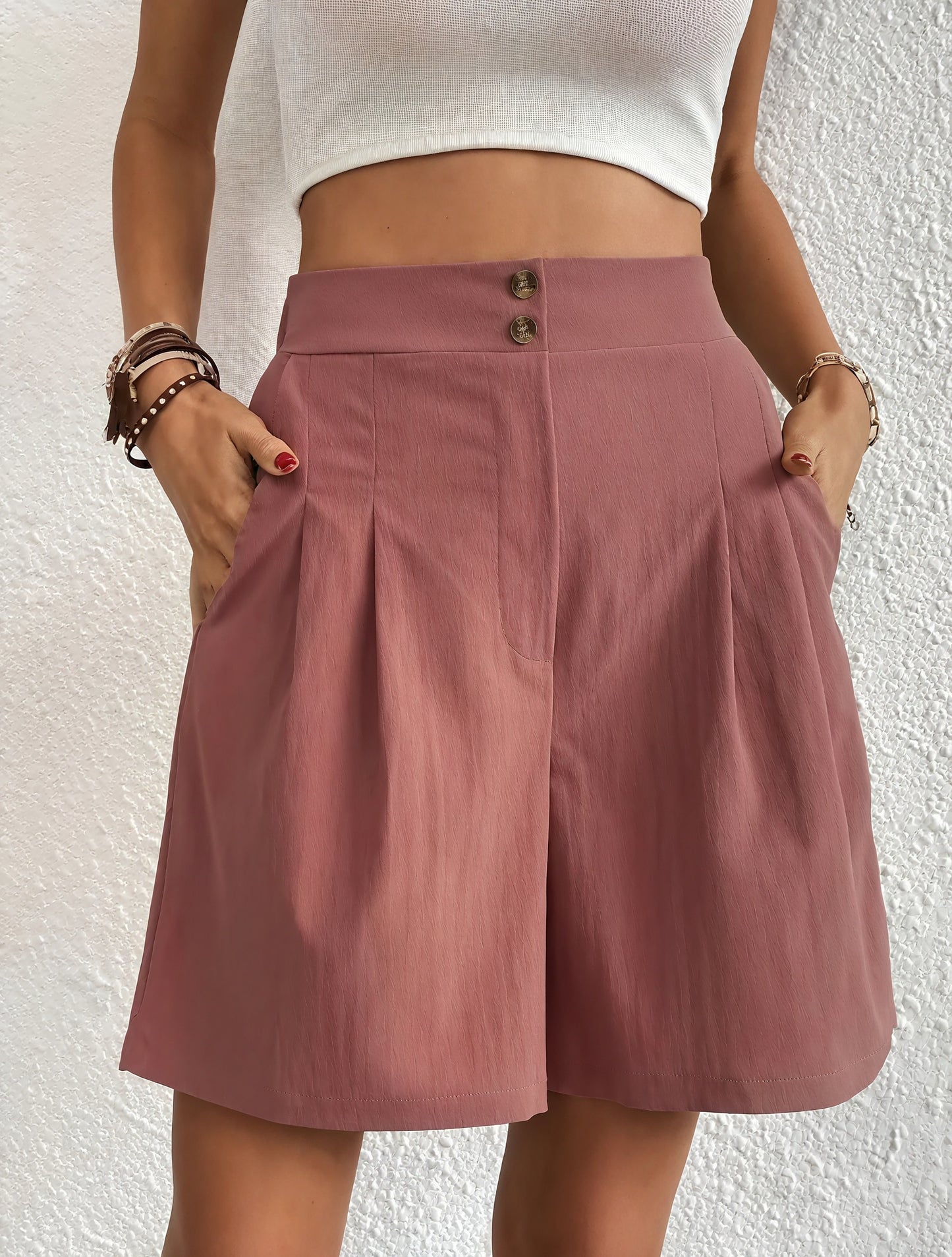 Skræddersyede High-Waist Shorts