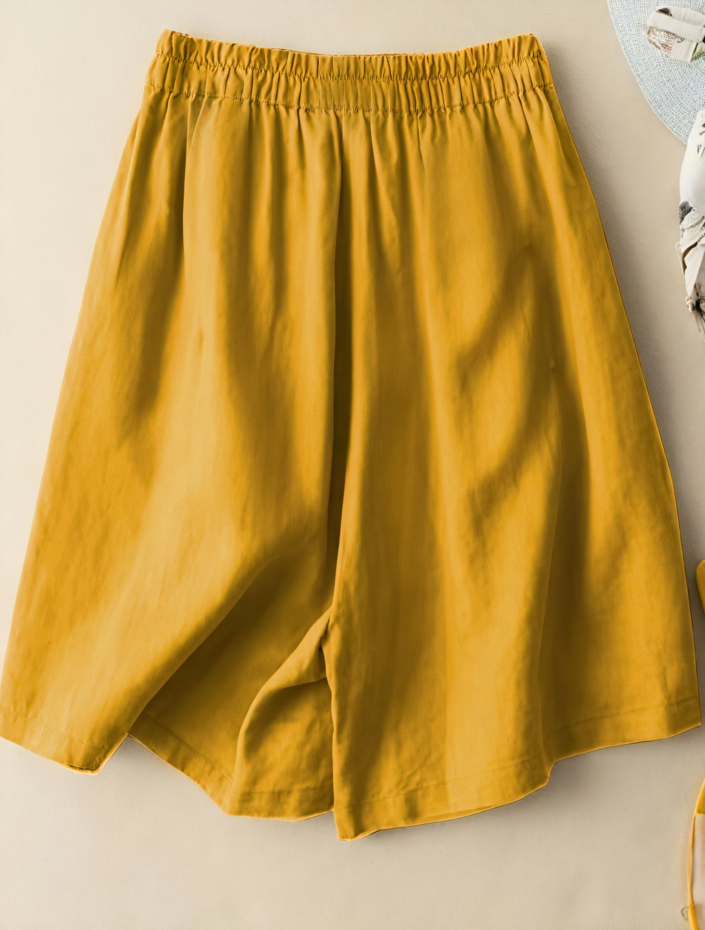 Afslappede Højtaljede Shorts med Lommer