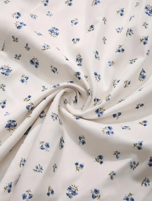Blomstret Kjole med Firkantet Halsudskæring, Pufærmer, Bindedetalje & Høj Slids – Romantisk Sommerstil-82654-aa1b0d5d-7d14-426f-99a4-7d37dca578e3