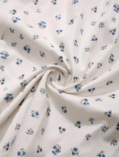 Blomstret Kjole med Firkantet Halsudskæring, Pufærmer, Bindedetalje & Høj Slids – Romantisk Sommerstil-82654-aa1b0d5d-7d14-426f-99a4-7d37dca578e3