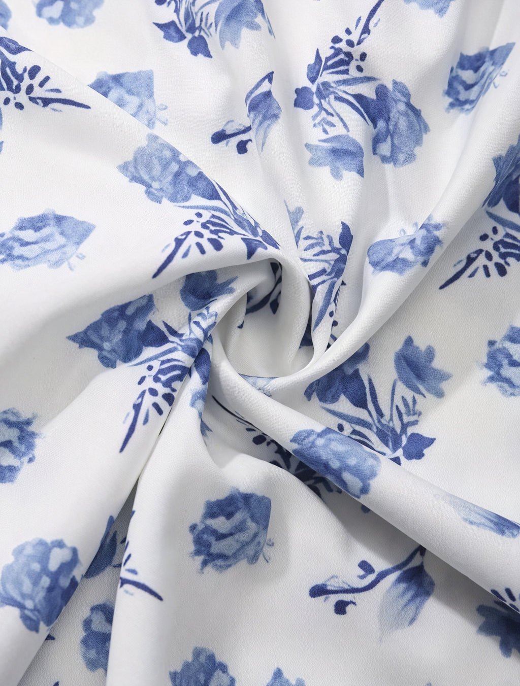 Blomstret Kjole med Firkantet Halsudskæring, Pufærmer, Bindedetalje & Høj Slids – Romantisk Sommerstil-82654-518e01ee-9ec9-4c81-8ae4-bf7a0457f694