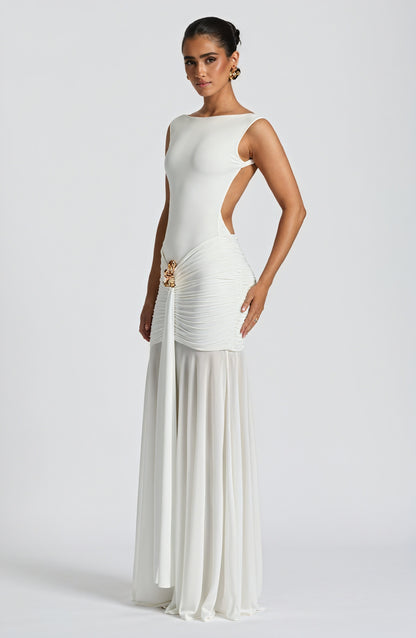 Fae Maxi Skirt - White Skirt Babyboo Fashion Premium Exclusive Design