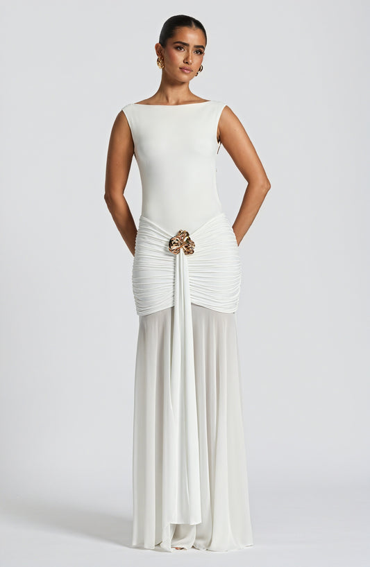 Fae Maxi Skirt - White Skirt Babyboo Fashion Premium Exclusive Design