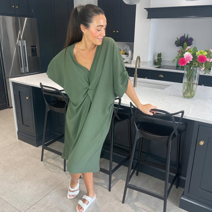 Tiffany Maxi Knot Dress - Blush Boutique Essex