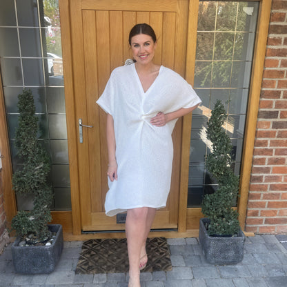 Tiffany Maxi Knot Dress - Blush Boutique Essex