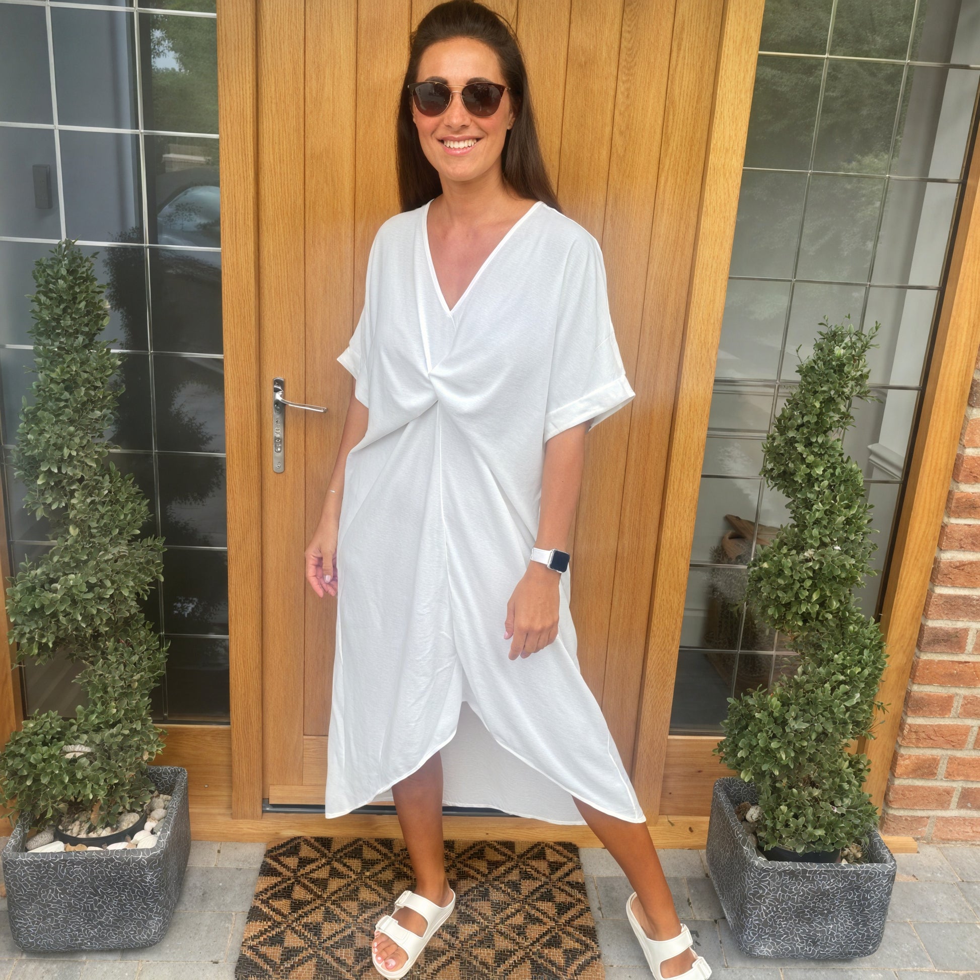 Tiffany Maxi Knot Dress - Blush Boutique Essex