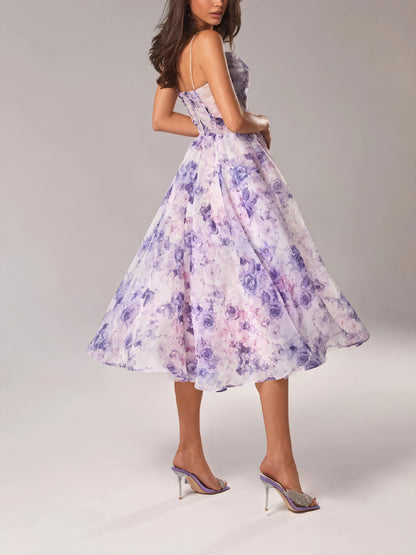 Marcia | Elegant Women’s Midi Dress with Structured Fit - Image 2