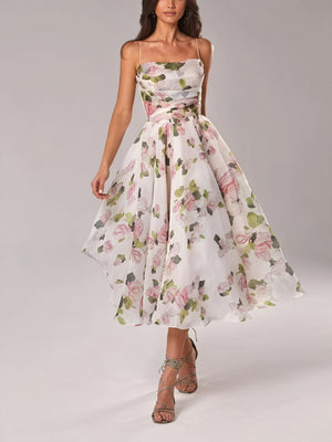 Marcia | Elegant Women’s Midi Dress with Structured Fit - Image 5