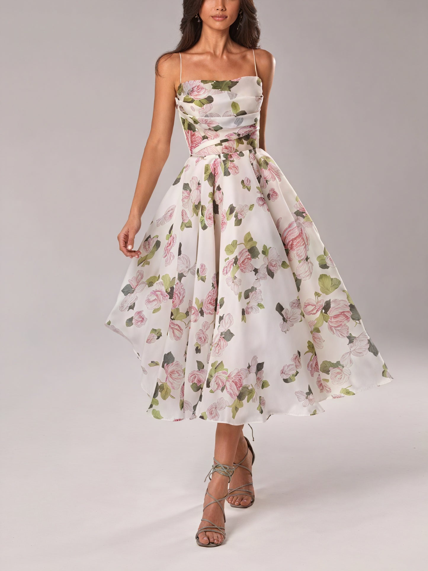 Marcia | Elegant Women’s Midi Dress with Structured Fit - Image 5