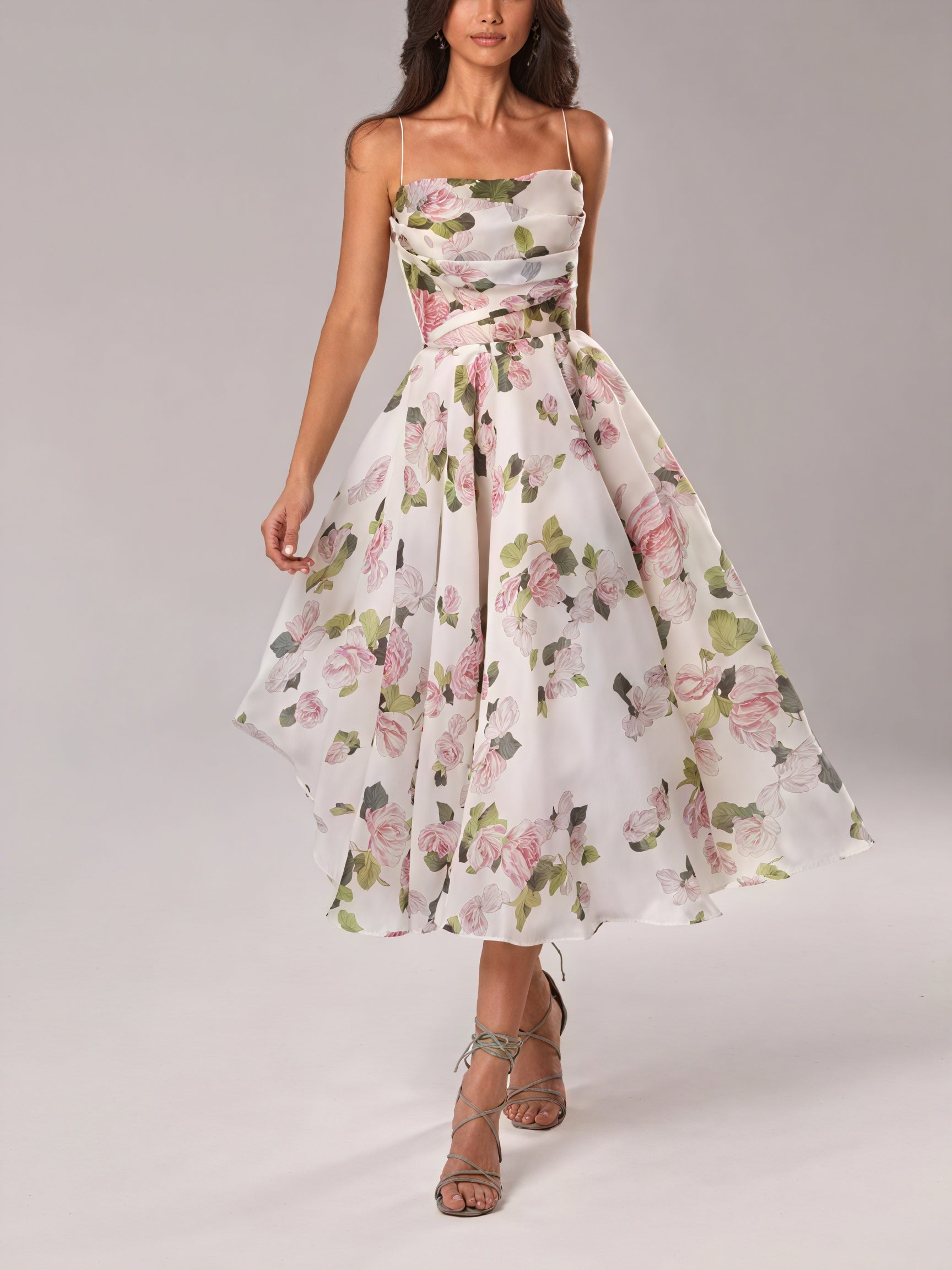 Marcia | Elegant Women’s Midi Dress with Structured Fit - Image 5