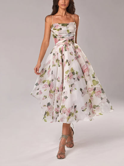 Marcia | Elegant Women’s Midi Dress with Structured Fit - Image 5