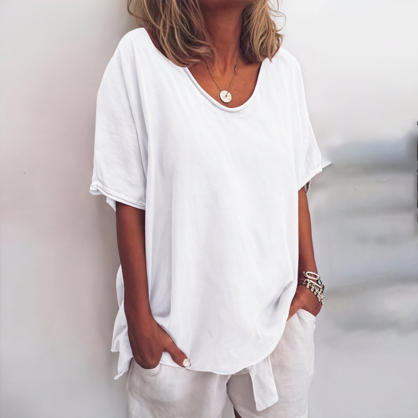Denise | Stylish Loose Blouse with Tummy Coverage - Image 3